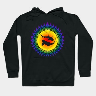 LGBTQ Pride Hawaii Zebra Shark and Whitetip reef shark Hoodie